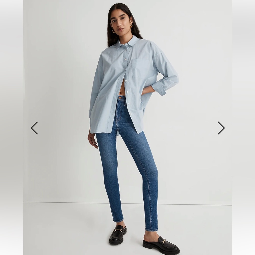 Madewell 10” High Rise Skinny Jeans Button Fly
